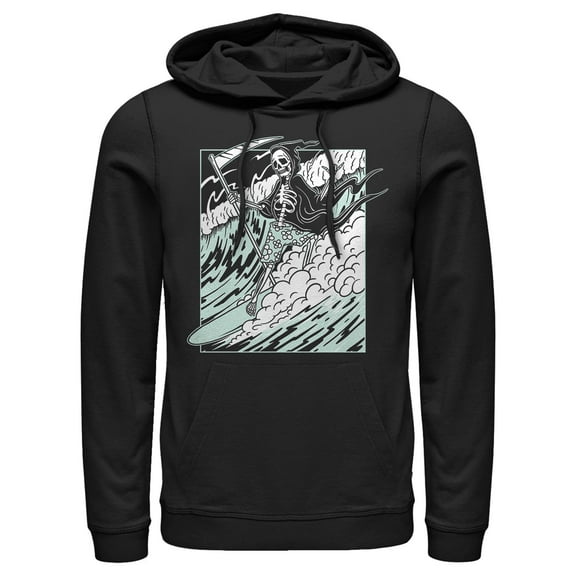 Men's Lost Gods Skeleton In The Ocean  Pull Over Hoodie