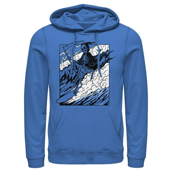 Men's Lost Gods Skeleton Surfing  Pull Over Hoodie