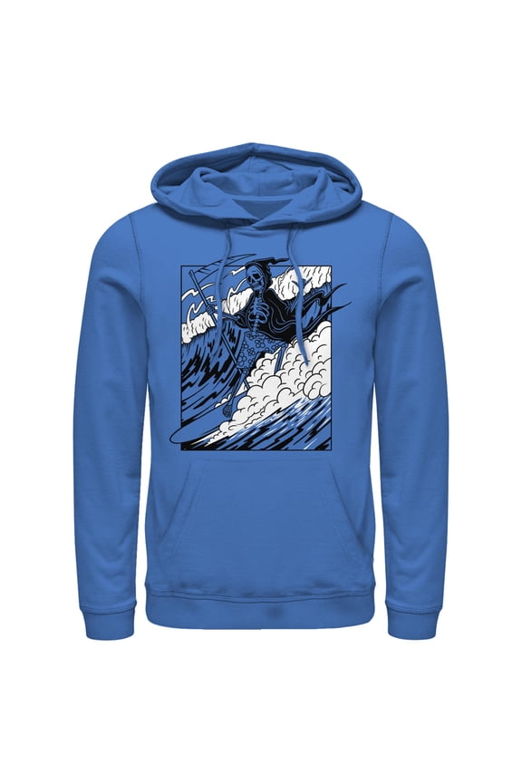 Men's Lost Gods Skeleton Surfing  Pull Over Hoodie