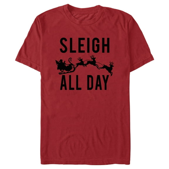 Men's Lost Gods Sleigh All Day  Graphic Tee Cardinal 2X Large