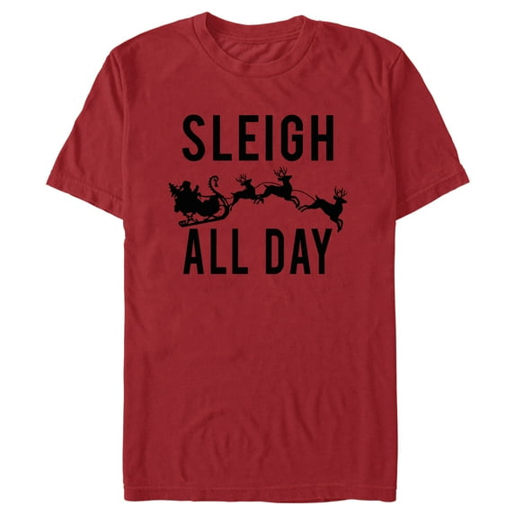 Men's Lost Gods Sleigh All Day Graphic Tee Cardinal Small