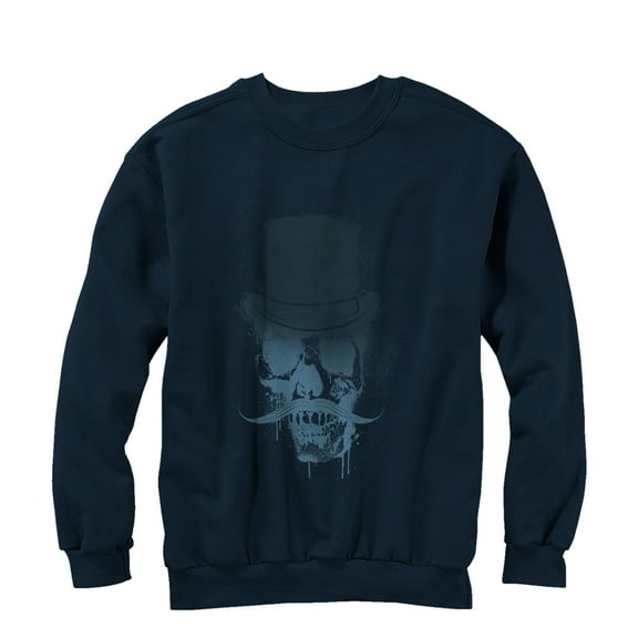 Men's Lost Gods Sophisticated Skull  Sweatshirt Navy Blue X Large