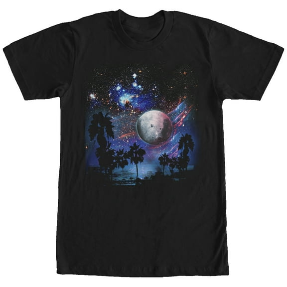 Men's Lost Gods Space Ocean  Graphic Tee Black Small