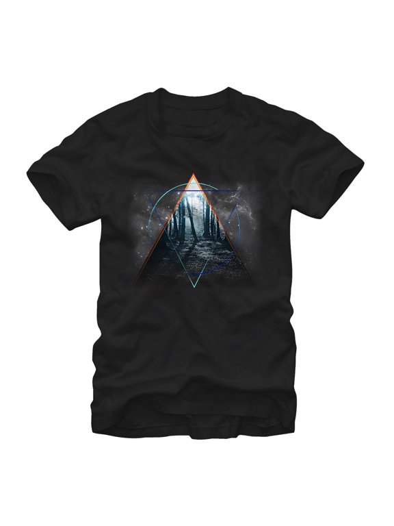 Men's Lost Gods Space Woods Graphic Tee Black X Large