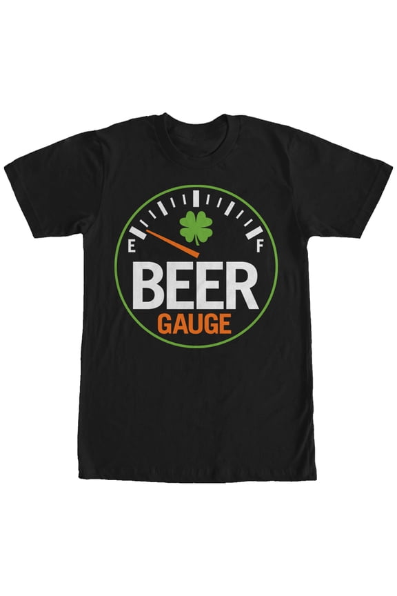 Men's Lost Gods St. Patrick's Day Gauge Graphic Tee Black Medium