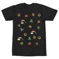 thumbnail image 1 of Men's Lost Gods St. Patrick's Day Icons  Graphic Tee Black 3X Large, 1 of 5