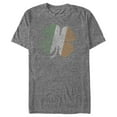 thumbnail image 1 of Men's Lost Gods St. Patrick's Day Irish Pride Clover Graphic Tee Charcoal Heather Medium, 1 of 5