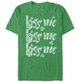 thumbnail image 1 of Men's Lost Gods St. Patrick's Day Kiss Me Three  Graphic Tee Kelly Heather Large, 1 of 3