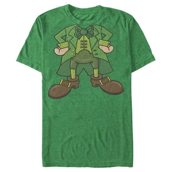 Men's Lost Gods St. Patrick's Day Leprechaun Costume Graphic Tee Kelly Heather X Large