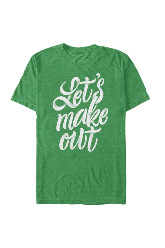 Men's Lost Gods St. Patrick's Day Let's Make Out Graphic Tee Kelly Green X Large