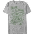 thumbnail image 1 of Men's Lost Gods St. Patrick's Day Map of Ireland  Graphic Tee Athletic Heather X Large, 1 of 4