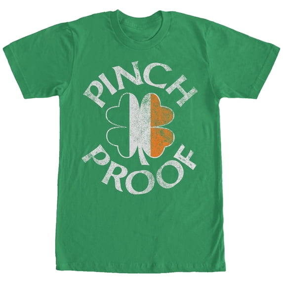 Men's Lost Gods St. Patrick's Day Pinch Proof Graphic Tee Kelly Green 2X Large
