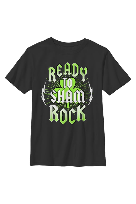 Men's Lost Gods St. Patrick's Day Ready to Sham Rock Graphic Tee Black Large