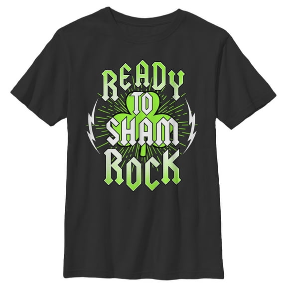 Men's Lost Gods St. Patrick's Day Ready to Sham Rock  Graphic Tee Black X Large