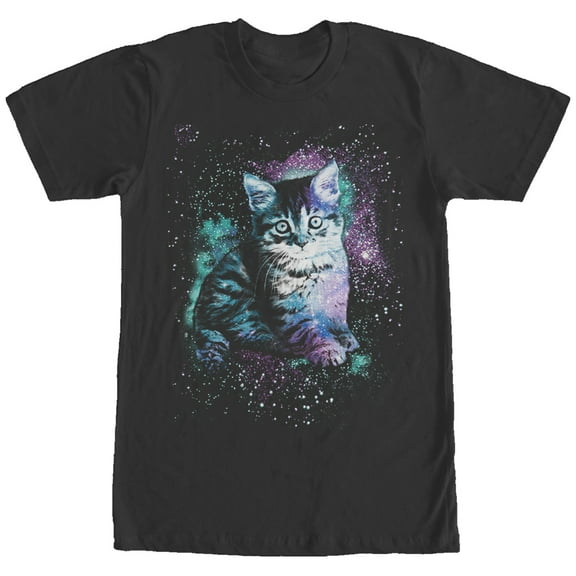 Men's Lost Gods Star Kitten Graphic Tee Black Medium