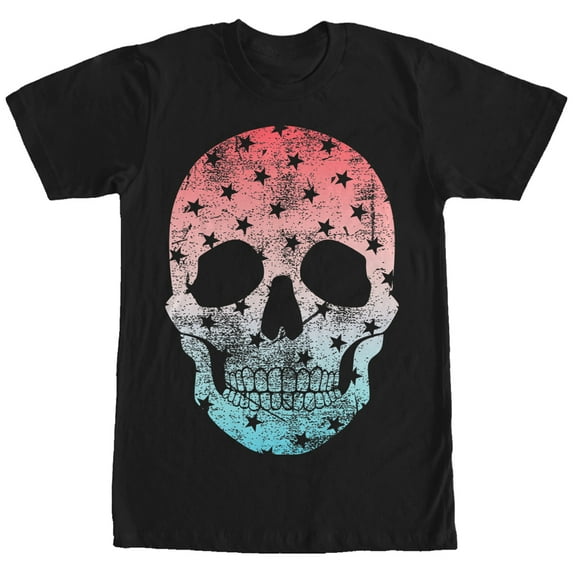 Men's Lost Gods Star Skull Graphic Tee Black X Large