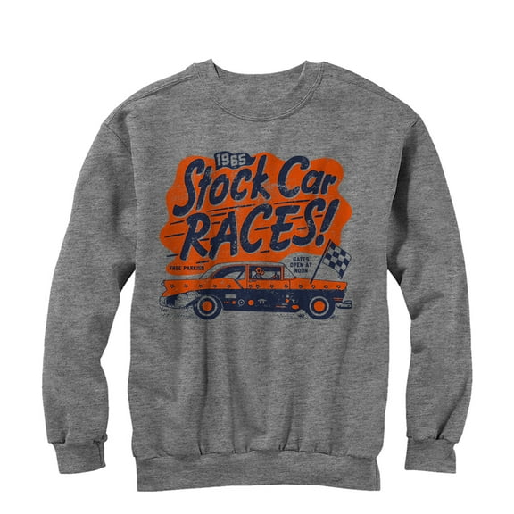Men's Lost Gods Stock Car Races  Sweatshirt Athletic Heather Small