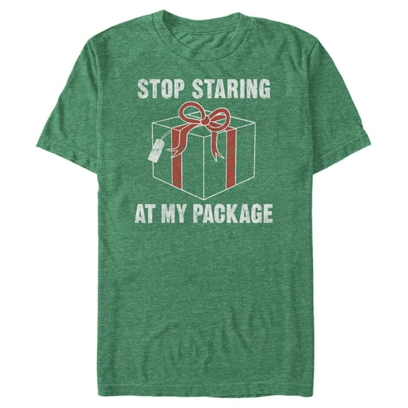 Men's Lost Gods Stop Staring  Graphic Tee Kelly Heather X Large