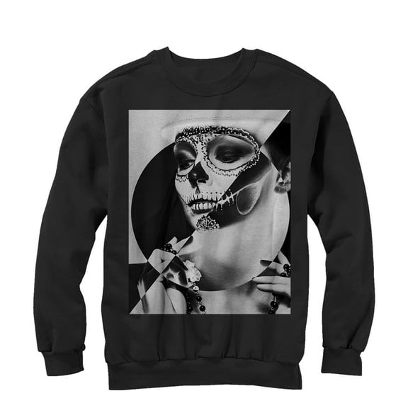 Men's Lost Gods Sugar Skull Portrait  Sweatshirt Black Small