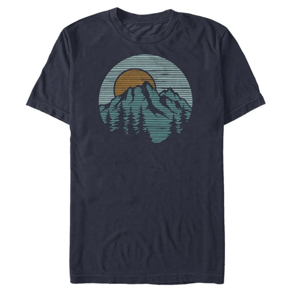 Men's Lost Gods Sunset Shutter  Graphic Tee Navy Blue Small