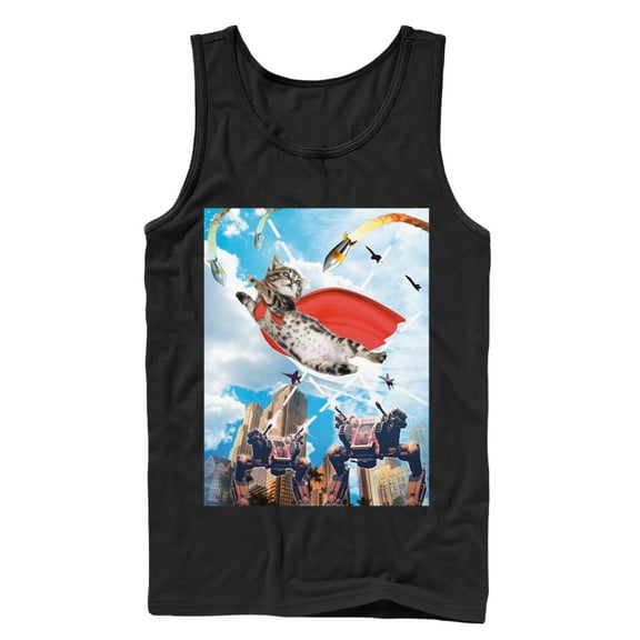 Men's Lost Gods Super Kitten Tank Top Black Small