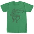 thumbnail image 1 of Men's Lost Gods T Rex Roar  Graphic Tee Kelly Green Small, 1 of 4