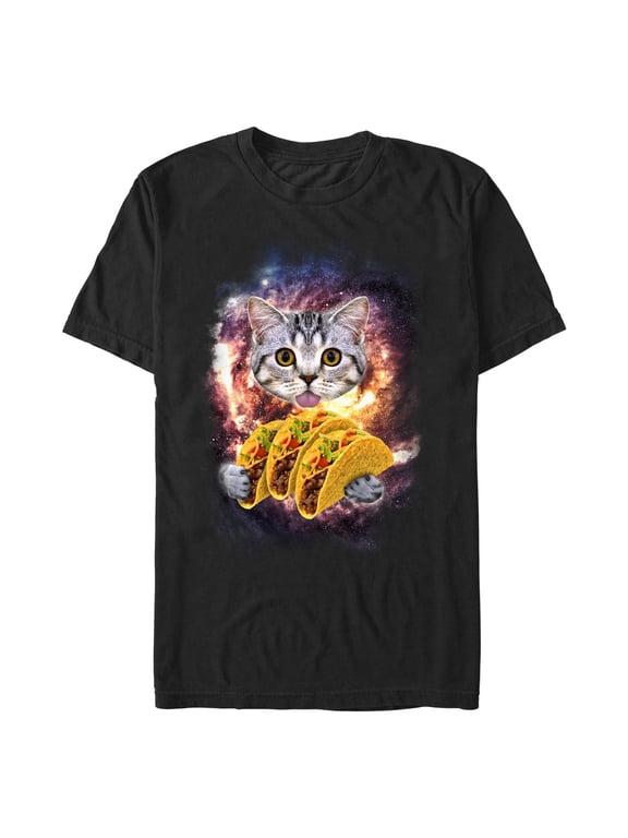 Men's Lost Gods Taco Cat Meme Graphic T-Shirt