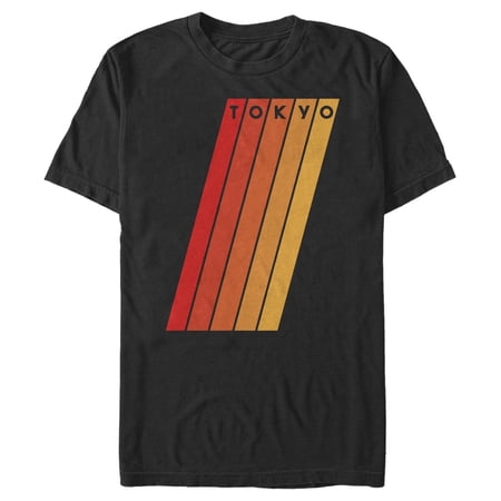 Men's Lost Gods Tokyo Retro Stripes Graphic T-Shirt Big & Tall