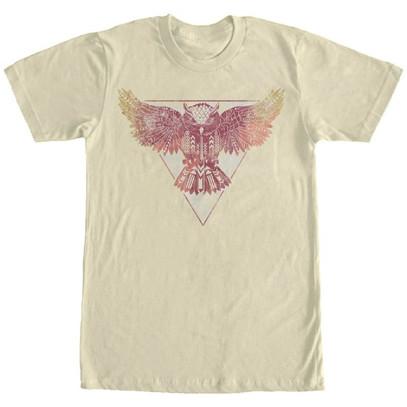 Men's Lost Gods Triangle Owl Graphic Tee Cream X Large