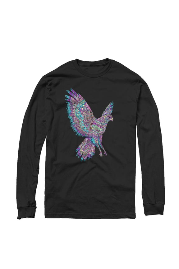 Men's Lost Gods Hawk Print Long Sleeve Shirt