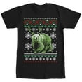 thumbnail image 1 of Men's Lost Gods Ugly Christmas Rein-Bear Graphic Tee Black 2X Large, 1 of 4
