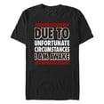 thumbnail image 1 of Men's Lost Gods Unfortunately I Am Awake  Graphic Tee Black X Large, 1 of 5