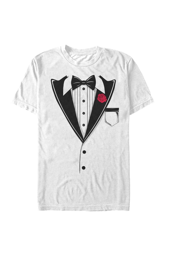 Men's Lost Gods Valentine's Day Bow-Tie Costume Tee Graphic Tee White Medium