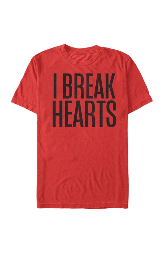 Men's Lost Gods Valentine's Day Break Hearts Graphic Tee Red Large