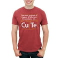 thumbnail image 1 of Men's Lost Gods Valentine's Day Periodic Table Graphic Tee Red Heather Large, 1 of 4
