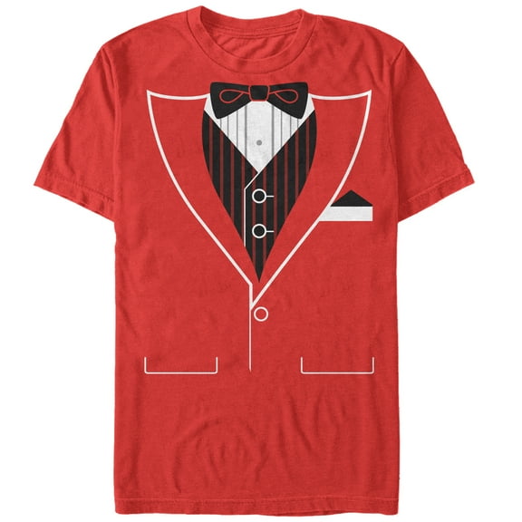 Men's Lost Gods Valentine's Day Tuxedo Costume Tee  Graphic Tee Red Medium