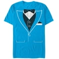 thumbnail image 1 of Men's Lost Gods Valentine's Day Tuxedo Costume Tee  Graphic Tee Turquoise 2X Large, 1 of 4