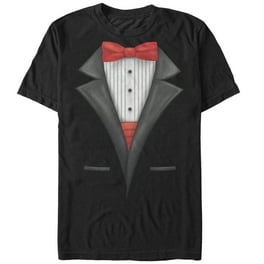 Valentine's Day Tuxedo Red Bow Tie T-Shirt Costume For Guys Valentine's Day Tuxedo Red Bow Tie T-Shirt Costume For Guys