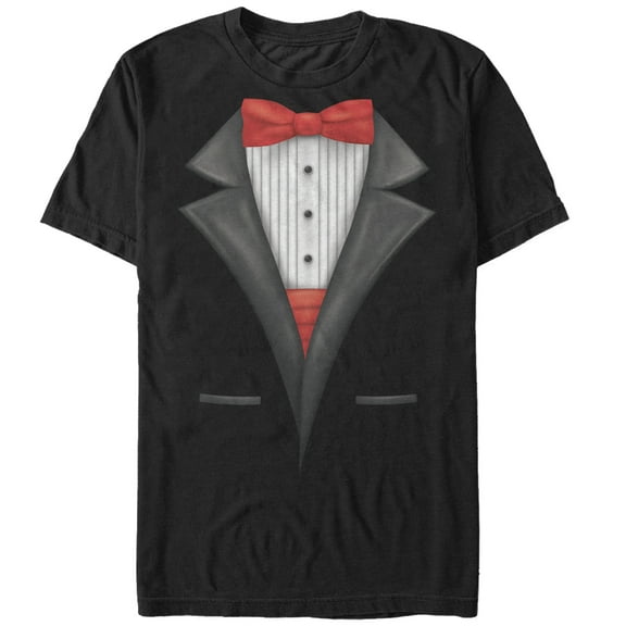 Men's Lost Gods Valentine's Day Tuxedo Fancy Costume Tee  Graphic Tee Black Medium
