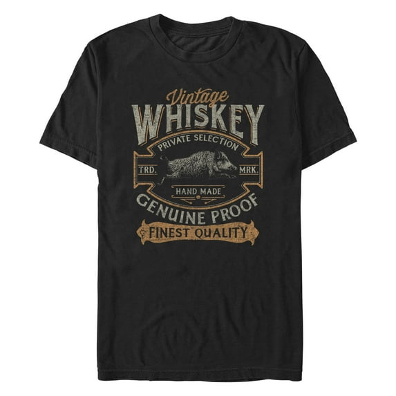 Men's Lost Gods Vintage Whiskey Logo  Graphic T-Shirt