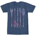 thumbnail image 1 of Men's Lost Gods Watercolor Arrows  Graphic Tee Navy Blue Heather Small, 1 of 3