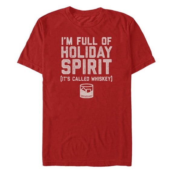 Men's Lost Gods Whiskey Holiday Spirit Graphic T-Shirt