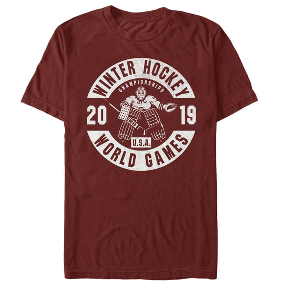 Men's Lost Gods Winter Hockey Games Graphic Tee Cardinal X Large