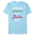 thumbnail image 1 of Men's Lost Gods Working On My Santa Body  Graphic Tee Light Blue Small, 1 of 4