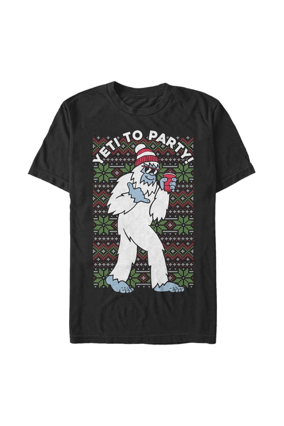 Men's Lost Gods Yeti to Party Graphic Tee Black 3X Large