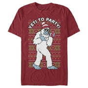 Men's Lost Gods Yeti to Party  Graphic Tee Cardinal 3X Large