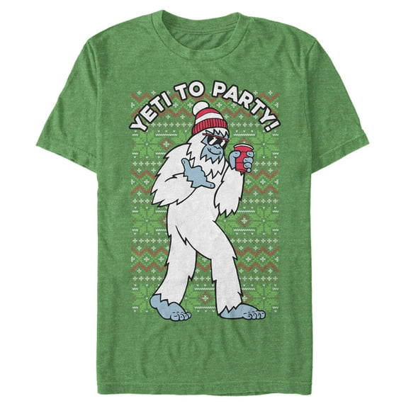 Men's Lost Gods Yeti to Party Graphic Tee Kelly Heather 3X Large