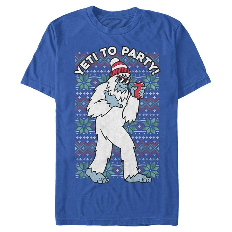 Men's Lost Gods Yeti to Party Graphic Tee Royal Blue Large