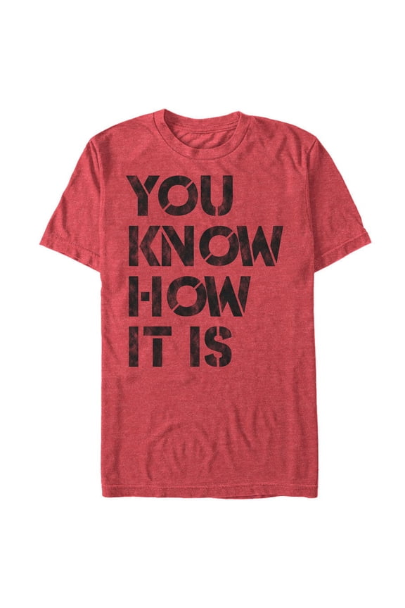 Men's Lost Gods You Know How It Is Graphic Tee Red Heather 2X Large