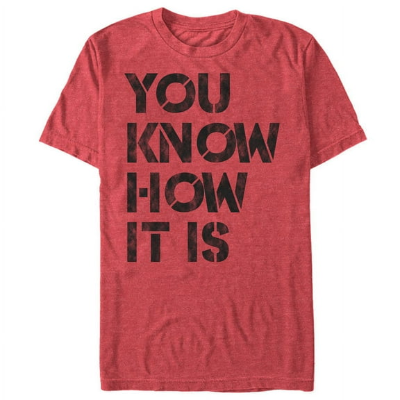 Men's Lost Gods You Know How It Is Graphic Tee Red Heather X Large